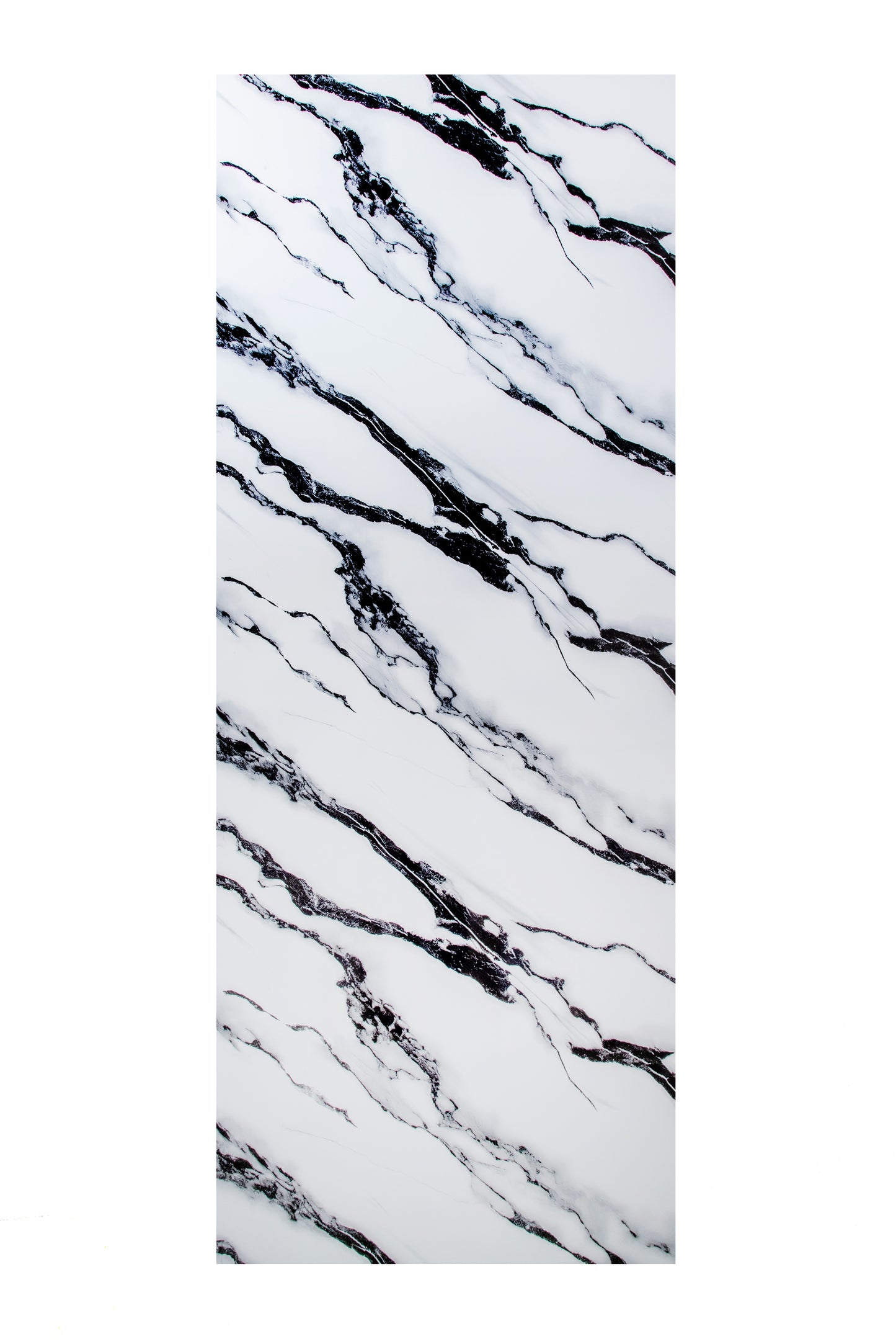 Placa Decorativa PVC Imitatie Marmura, 2800x1200 mm, Alb cu Negru