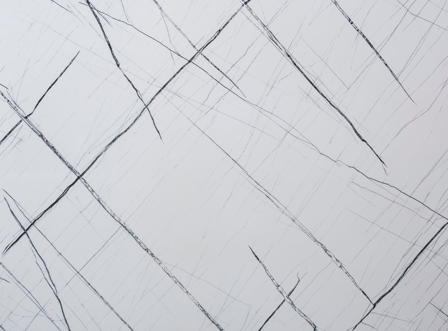 Placa Decorativa PVC Imitatie Marmura, 2800x1200 mm, Alb cu dungi Negre