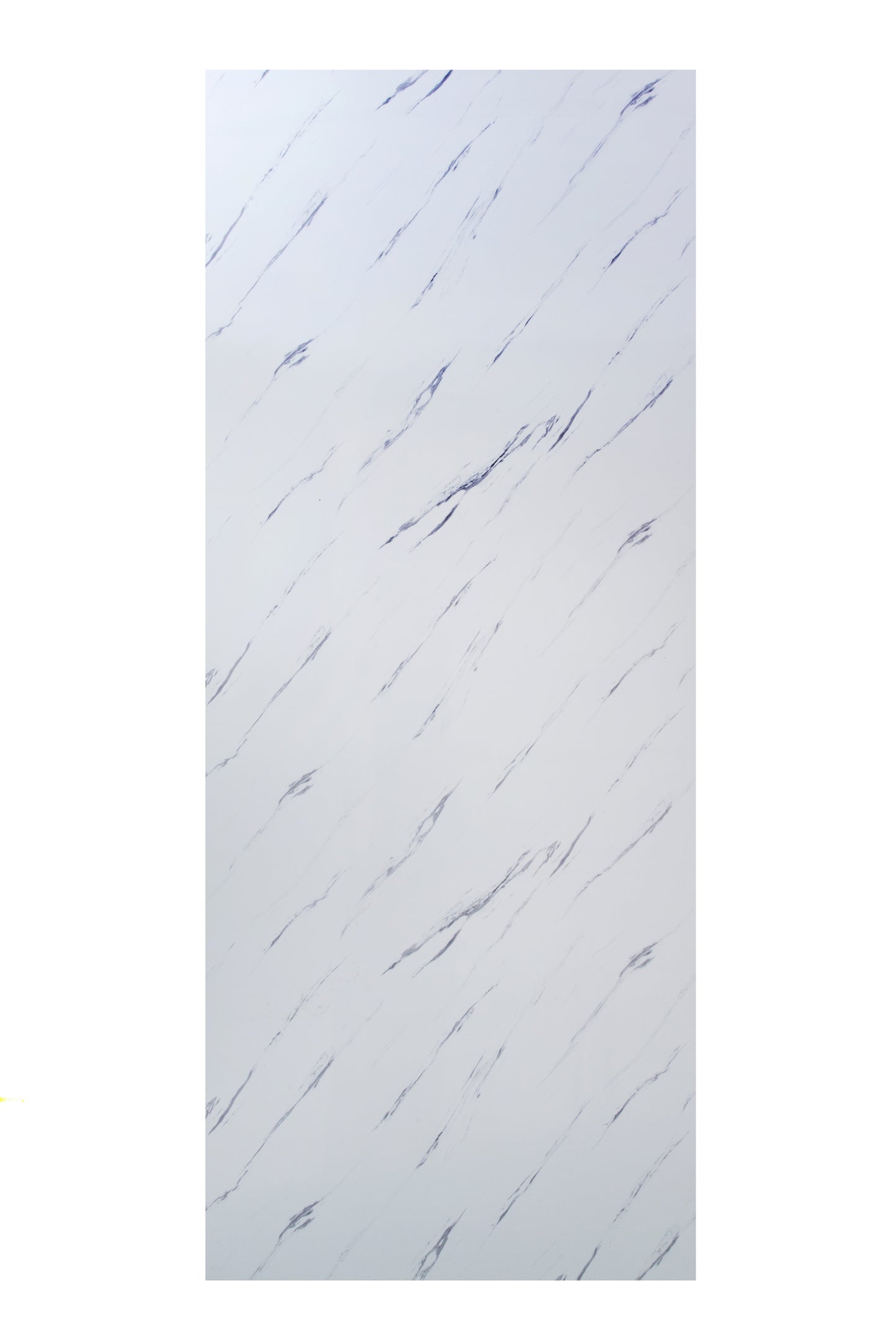 Placa Decorativa PVC Imitatie Marmura, 2800x1200 mm, Alb cu Dungi Gri