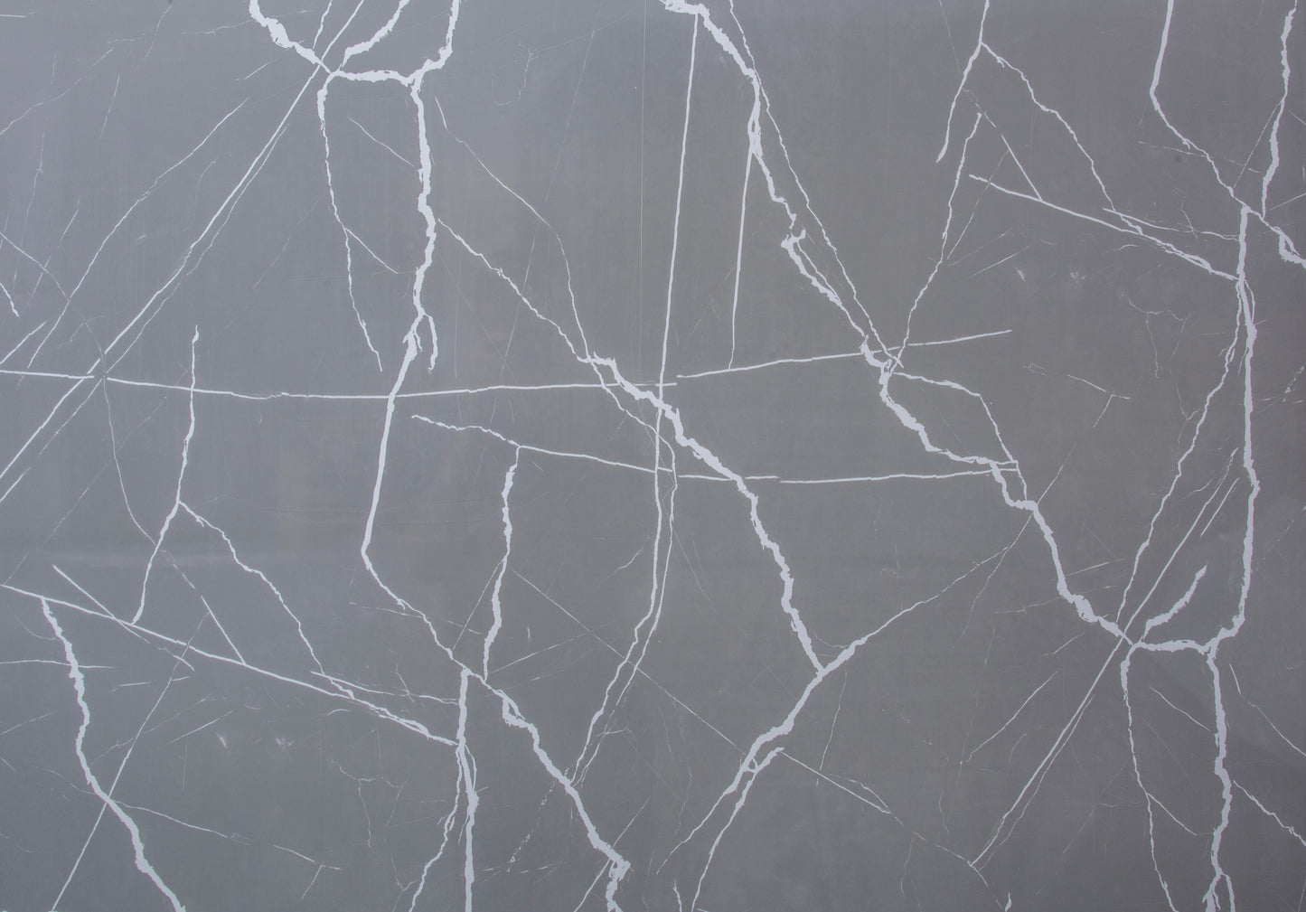 Placa Decorativa PVC Imitatie Marmura, 2800x1200 mm, Gri mat cu Textura Alba