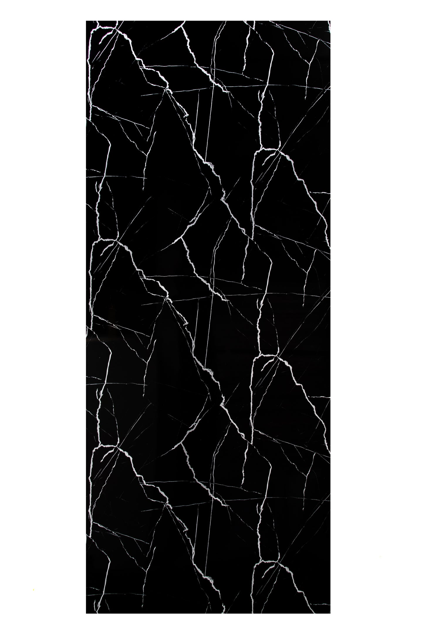 Placa Decorativa PVC Imitatie Marmura, 2800x1200 mm, Negru cu Alb