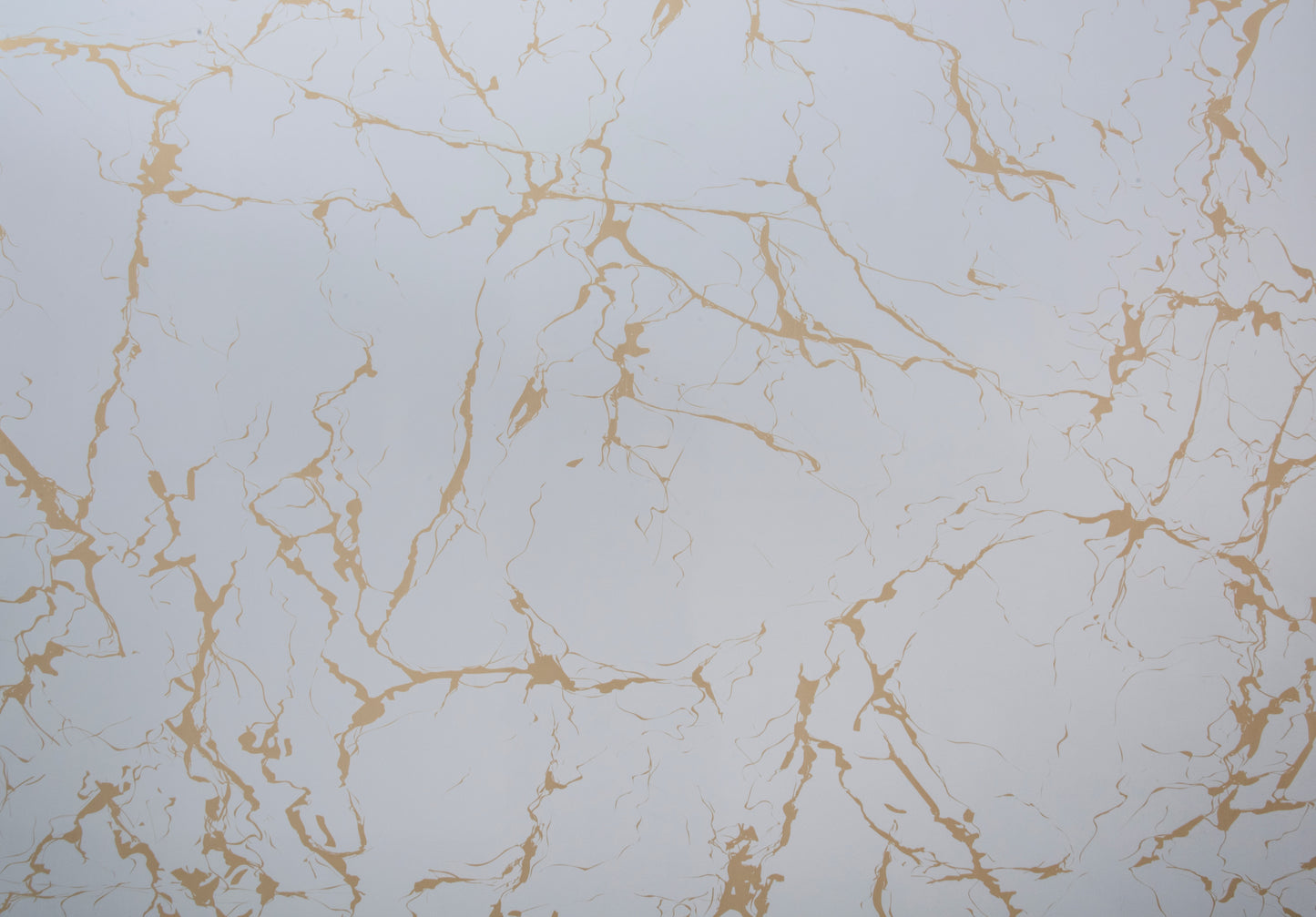 Placa Decorativa PVC Imitatie Marmura, 2800x1200 mm, White and Gold
