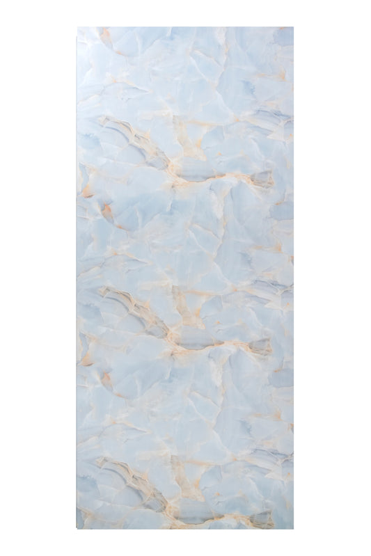 Placa Decorativa PVC Imitatie Marmura, 2800x1200 mm, Turcoaz